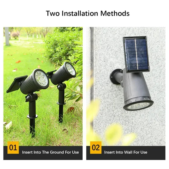 Solar LED Hage Spotlight Utendørs | Luvikno