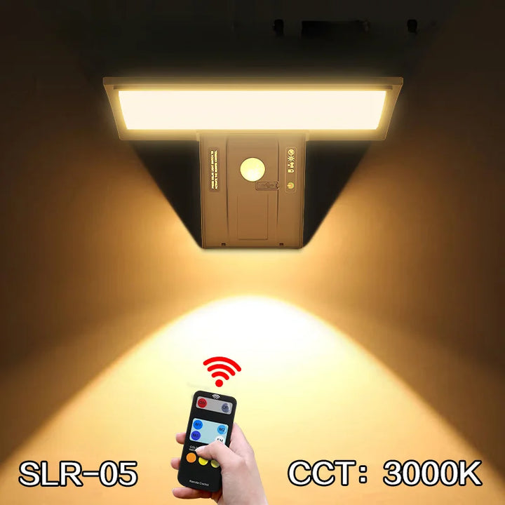 Luvikno | Solargo Lightpro Solarbevegelseslys Utendørs | Bevegelsessensor & 4 Moduser | 90 LEDs | Vanntett & Ekstremt Lys