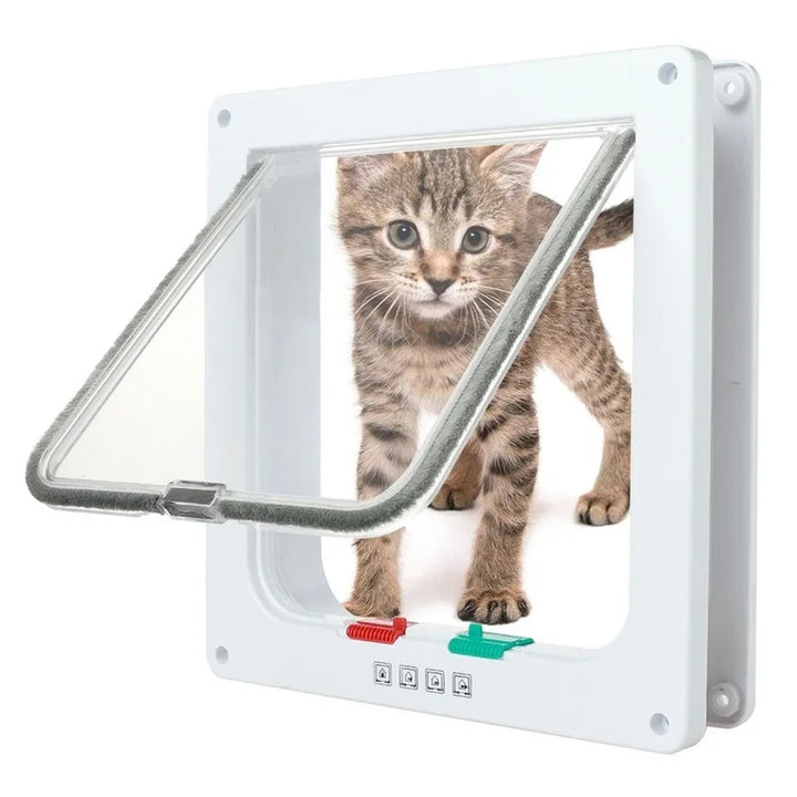 4 Way Pet Door for Cats and Dogs Luvikno