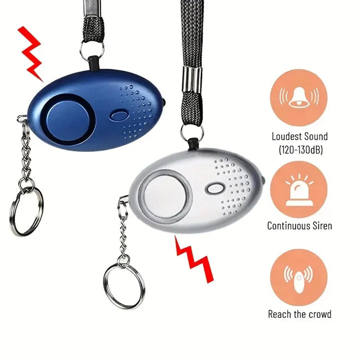 Luvikno | Personlig sikkerhetsalarmanlegg med LED-lys (130 dB) – SafeSound