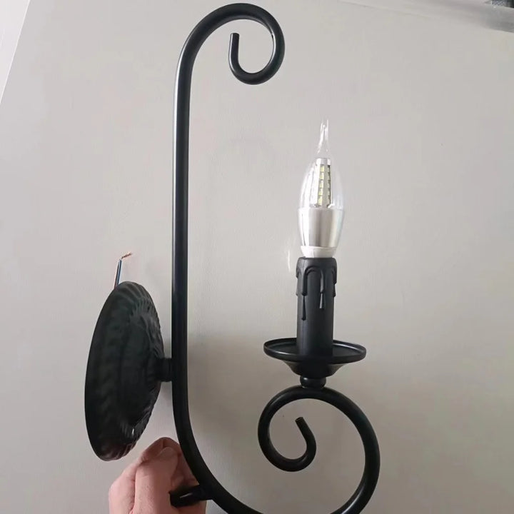 LuminousEra - Elegant Industriell Vegglampe for Soverom Luvikno