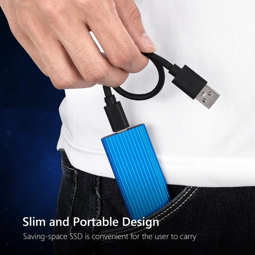 Ultra-Rask Bærbar SSD - USB 3.1 Solid State Drive Luvikno