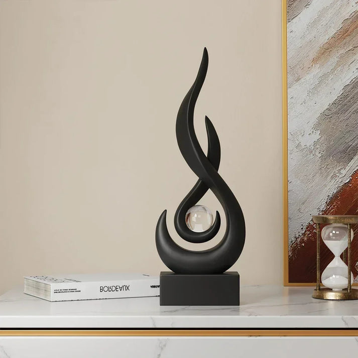 FlowSphere dekorativ skulptur - elegant romdesign Luvikno