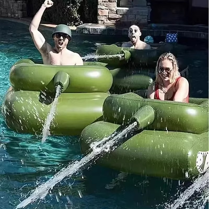 Ultimate Water Battle Oppblåsbar Flyte med Integrert Vannpistol Luvikno