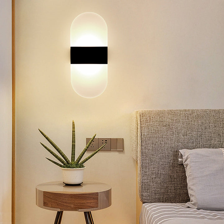 Glass vegglampe | Luvikno