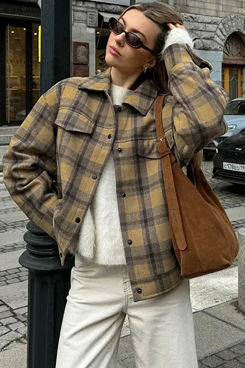 Luvik | rutete avslappet blazer