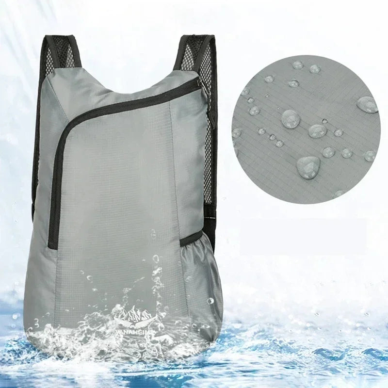 Luvikno | PackFold Air | Sammenleggbart ryggsekk 20L | Ultra-lett & vanntett | Kompakt lagring | For reise, fotturer & hverdagsbruk
