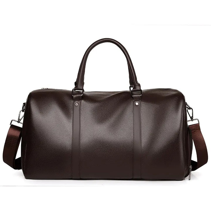 Luvikno | Reiseveske Ravemo Roadster | Retro sportveske laget av vanntett PU | 44×33×21 cm | For korte turer, trening & motorsykkelkjøring