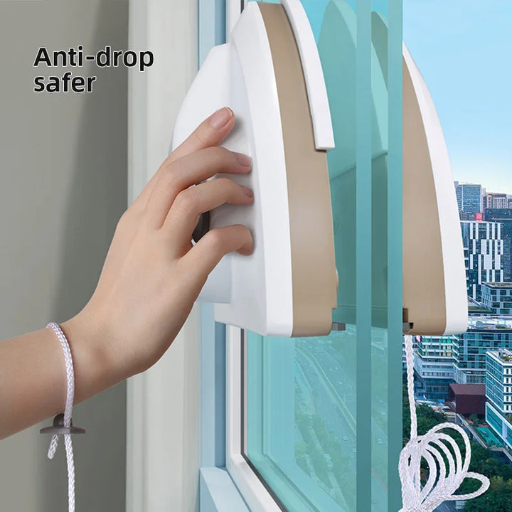 Luvikno | GLASPURE Magnetisk Vindu Rengjører | For Enkelt- & Dobbelglass | Vannskrape med Magnetisk Kraft | Tilgjengelig i 4 Varianter