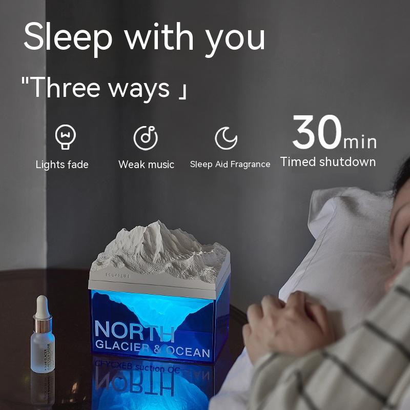 Iceberg Aromaterapi Luviknouetooth Høyttaler Nattlampe | Luvikno