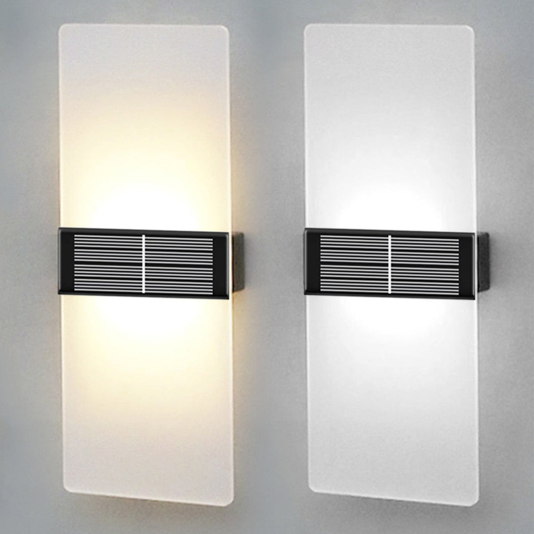 Kacela - Solar Utendørs Moderne Melkefarget Vegglampe Sett | Luvikno