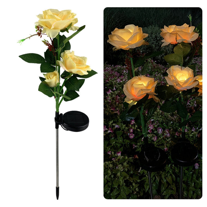 LED Solcelle Rose Dekorativ Lys | Luvikno