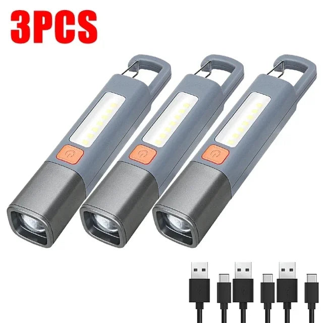 Ultra-Bright Long Shot USB Oppladbar Lommelykt | Luvikno