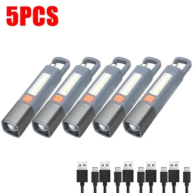 Ultra-Bright Long Shot USB Oppladbar Lommelykt | Luvikno