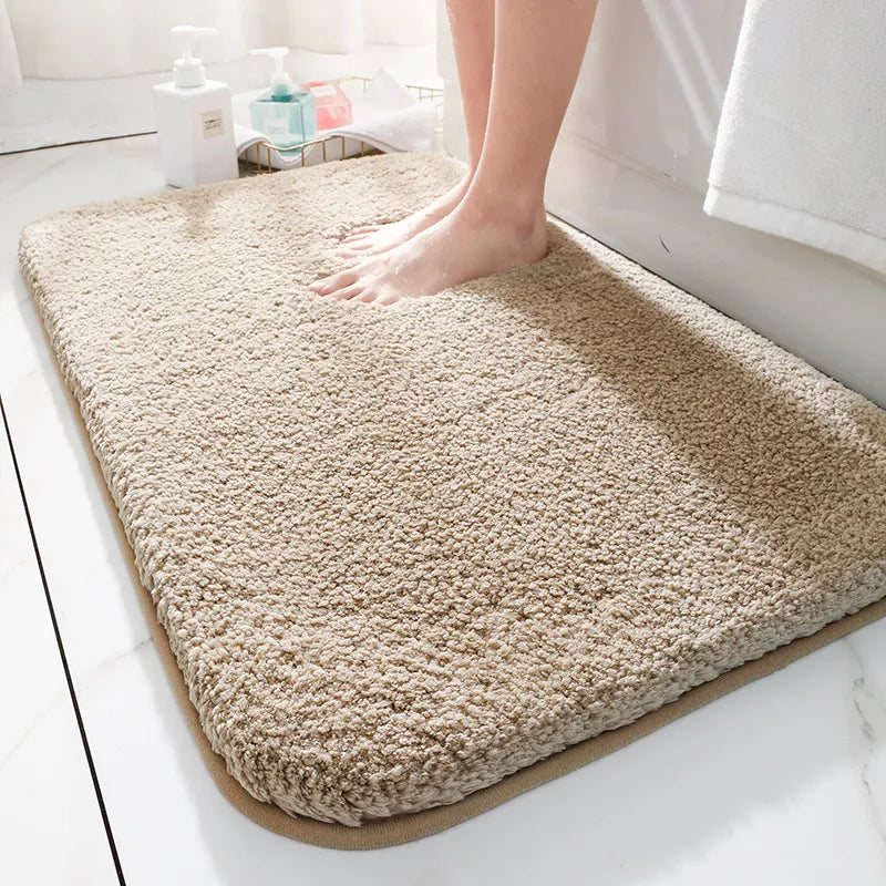 SoftStep Luksus Bade Matte – Ekstra Tyk Mikrofiber Matte med Sklisikre og Høy Absorpsjon | Luvikno
