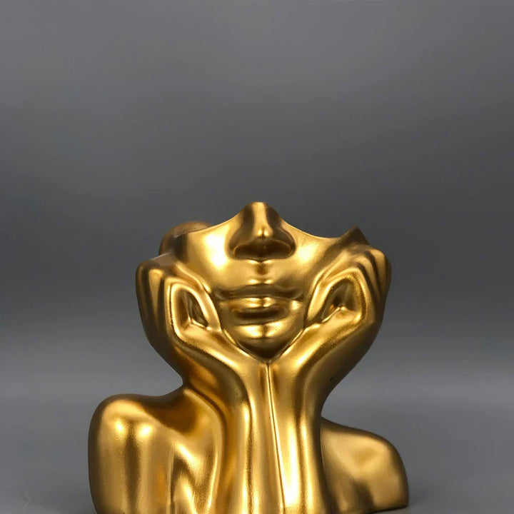 Gledelig Lucky Flower Pot Skulptur | Luvikno