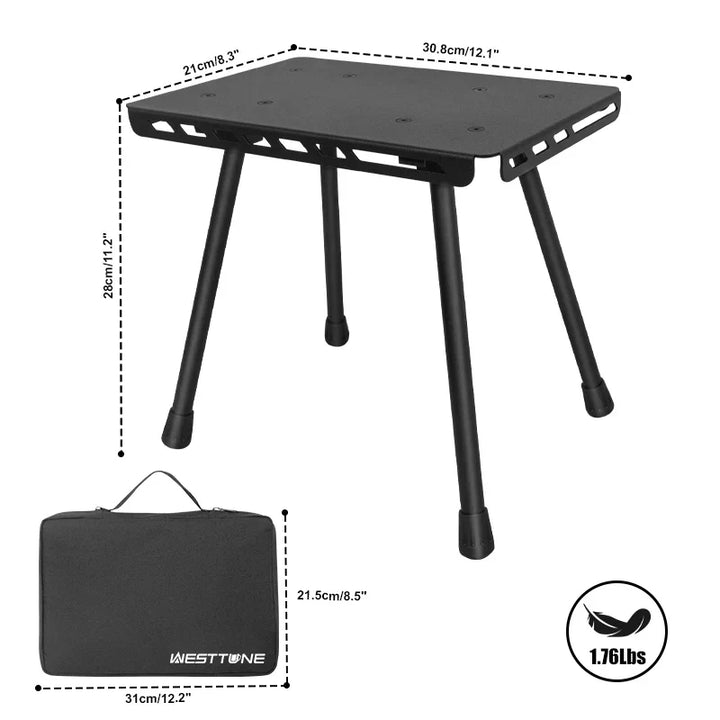 Luvikno | TrekFold Camping Stol | Ultralett & Sammenleggbar | Aluminium | Multifunksjonell
