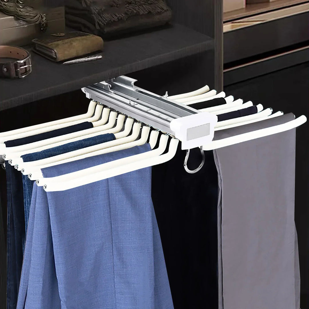 Smart Slide-Out Rail Cloth Organizer | Luvikno