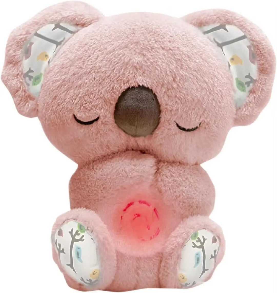 Koseklump Koala Plush Søvnkamerat med Mild Glød og Beroligende Lyder Luvikno