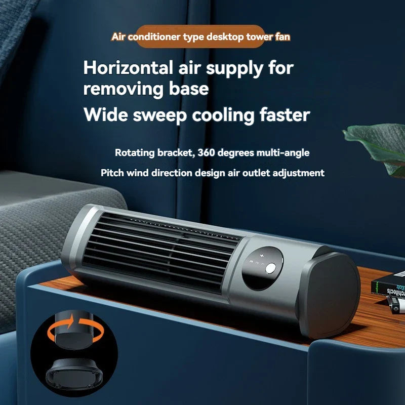 Towerless Ultra Cool Air Conditioning Desktop Fan | Luvikno