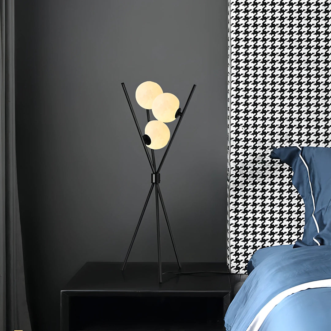 Mila - Stilig Minimalistisk Gulvlampe med Måne Design | Luvikno