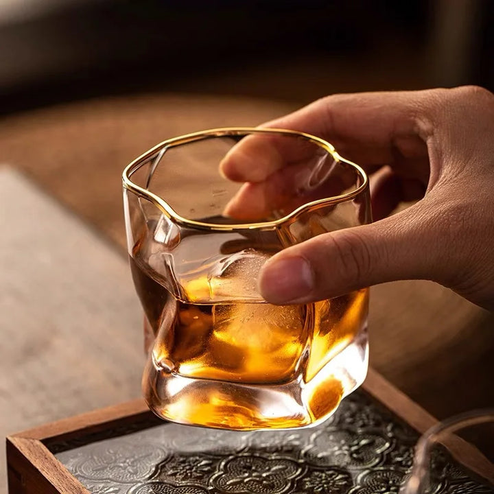 Texturert Whiskey Glass 2-delt Sett Luvikno