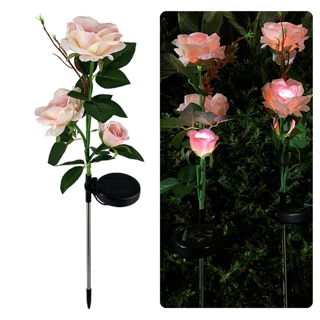 LED Solcelle Rose Dekorativ Lys | Luvikno