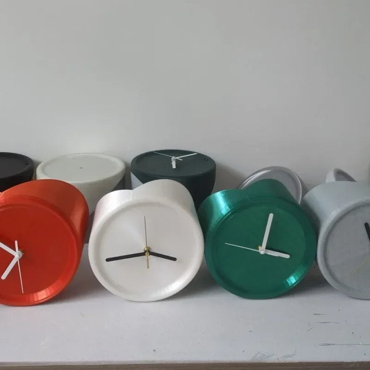 SilentCorner Klokke - Stilig Stille Veggklokke uten Boring Luvikno