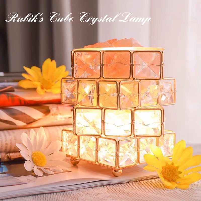 Crystal Room Mood Ambient Geo Shimmer Cube Light | Luvikno