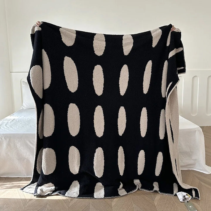 Floral Sofa Blanket – Nordic Fleece Throw | Luvikno