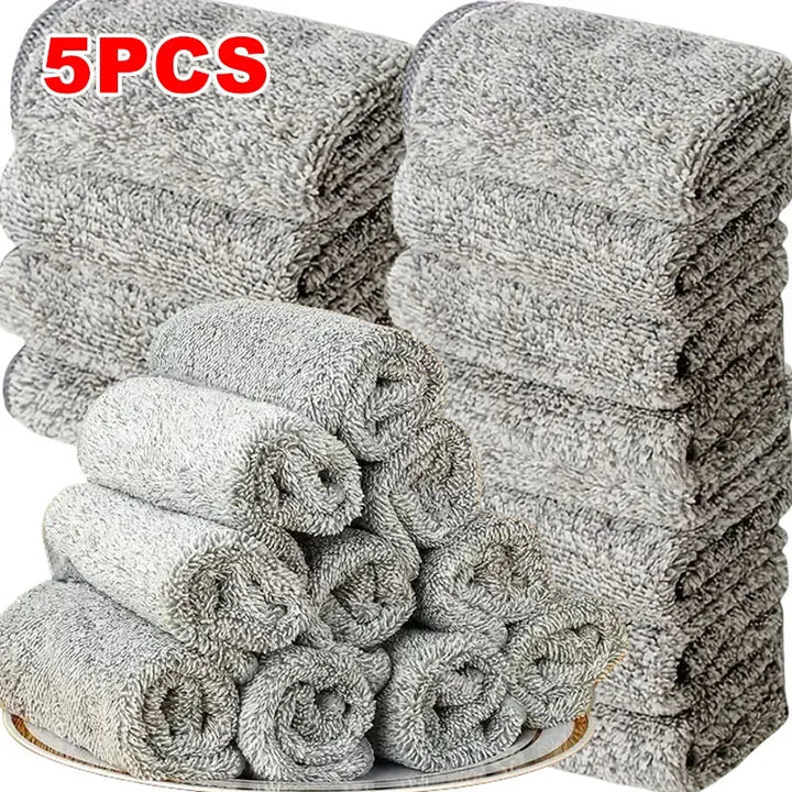 CleanPro 5 Delt sett Mikrofiber Rengjøringskluter Luvikno