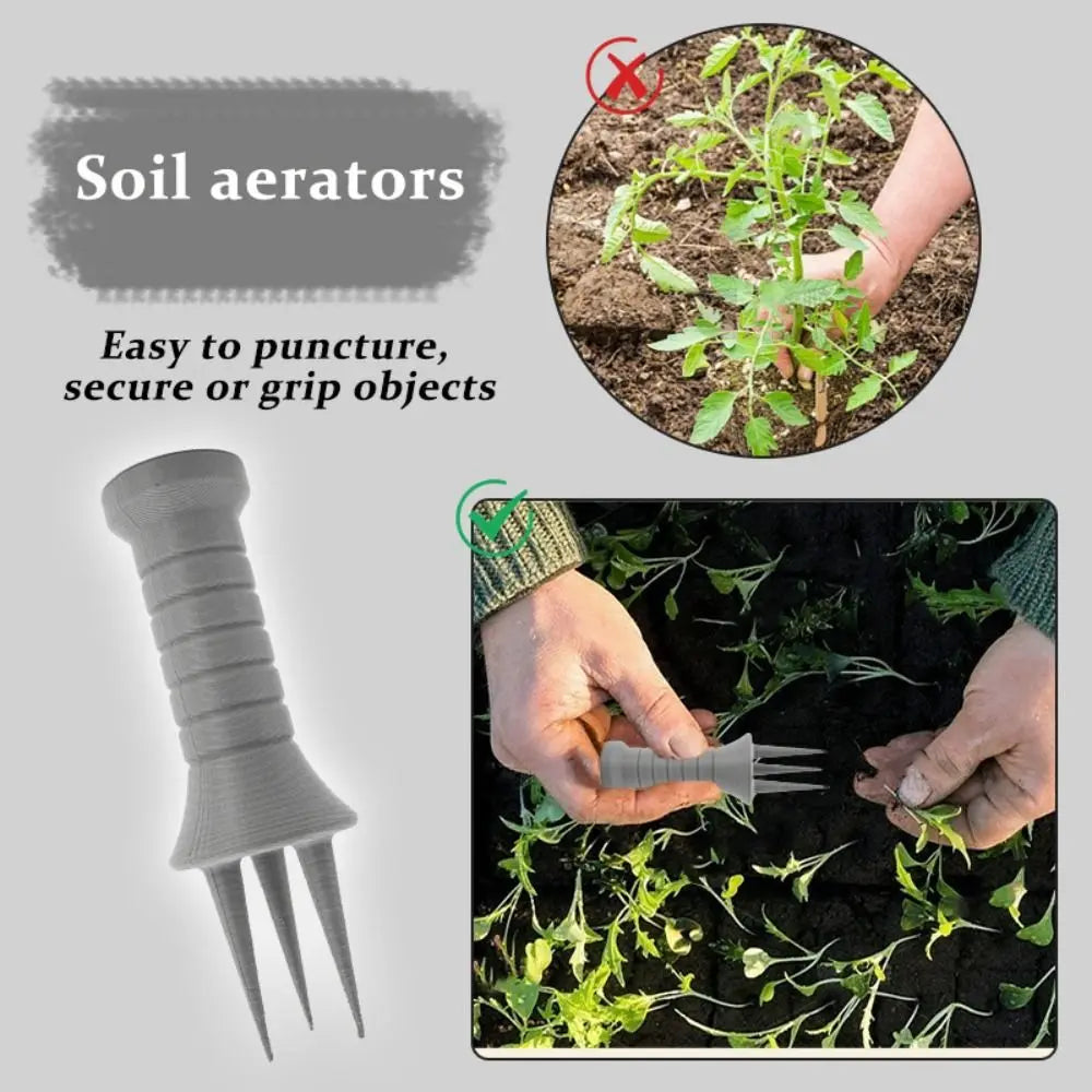 Luvikno | Aergrow Håndlufter laget av plast | Kompakt & Effektiv | 14,7 × 5 cm | For plener, bed og planteområder