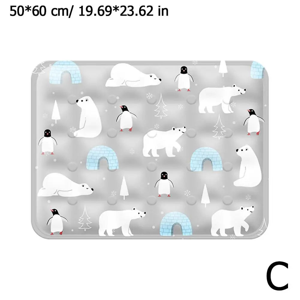 Luvikno | FrostPaws Kjølematte for Hund og Katt | Gjenbrukbar & Fyllt med Gel | For Sommer & Reise | PVC