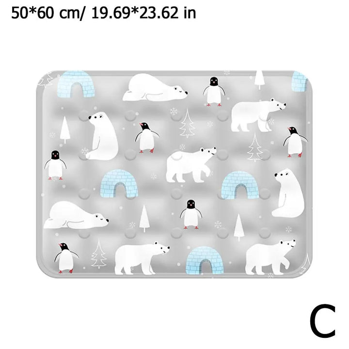 Luvikno | FrostPaws Kjølematte for Hund og Katt | Gjenbrukbar & Fyllt med Gel | For Sommer & Reise | PVC