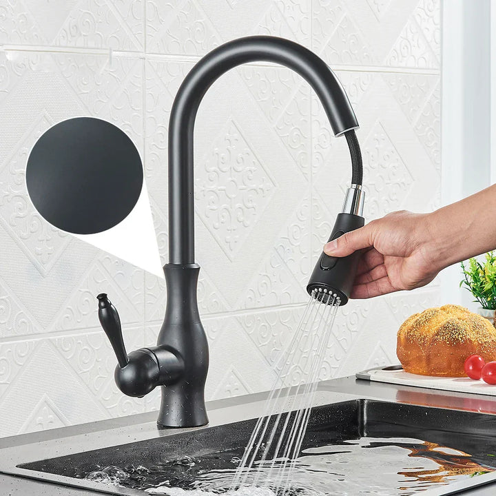 Luvikno | GlamFaucet Kjøkkenkran - Luksus Gylden Kjøkkenmikserkran