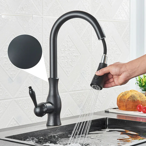 Luvikno | GlamFaucet Kjøkkenkran - Luksus Gylden Kjøkkenmikserkran