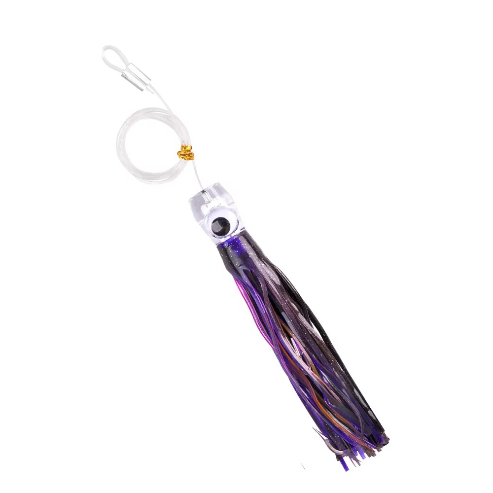 5pcs Rigged Trolling Skirt Tuna Lures for Mahi, Marlin, Shark and Wahoo – Big Game Saltwater Lures Luvikno