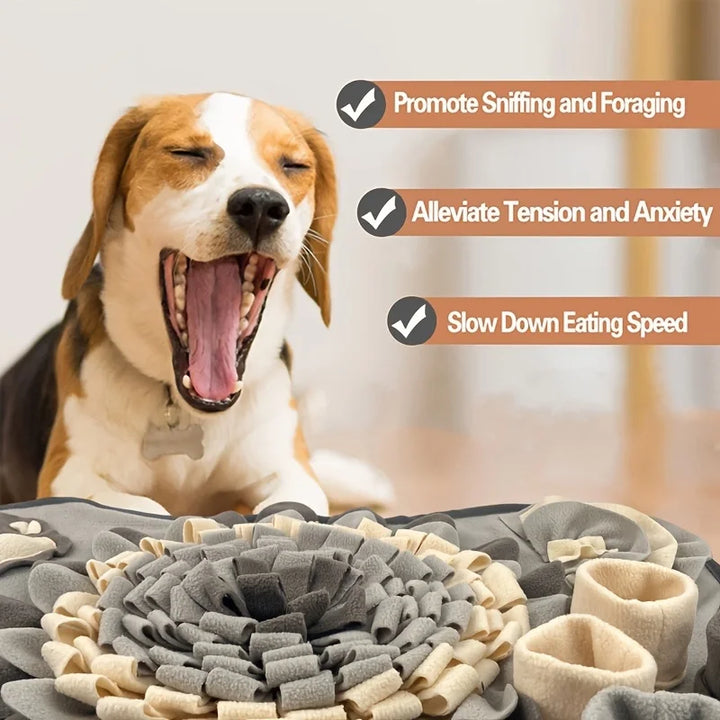 Luvikno | Snuffle mat for dogs | Interaktiv søk lek toy | Non-slip & Holdbar | Myk fleece