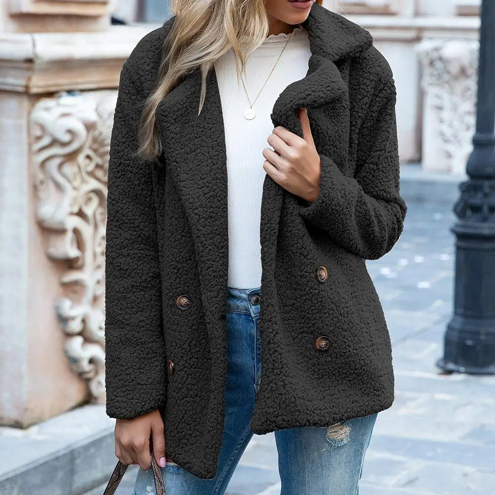 Luvik | Teddy Kort jakke - Brun - Myk og Fashionabel