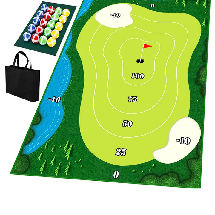 SwingZone - Kompakt Innendørs Golf Sett for Hjemme Moro Luvikno