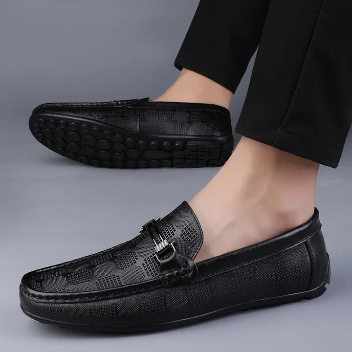 Luvik | Miesten loafers aidosta nahasta