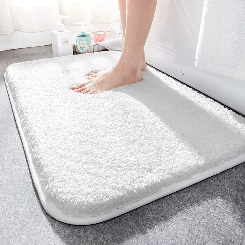 SoftStep Luksus Bade Matte – Ekstra Tyk Mikrofiber Matte med Sklisikre og Høy Absorpsjon | Luvikno