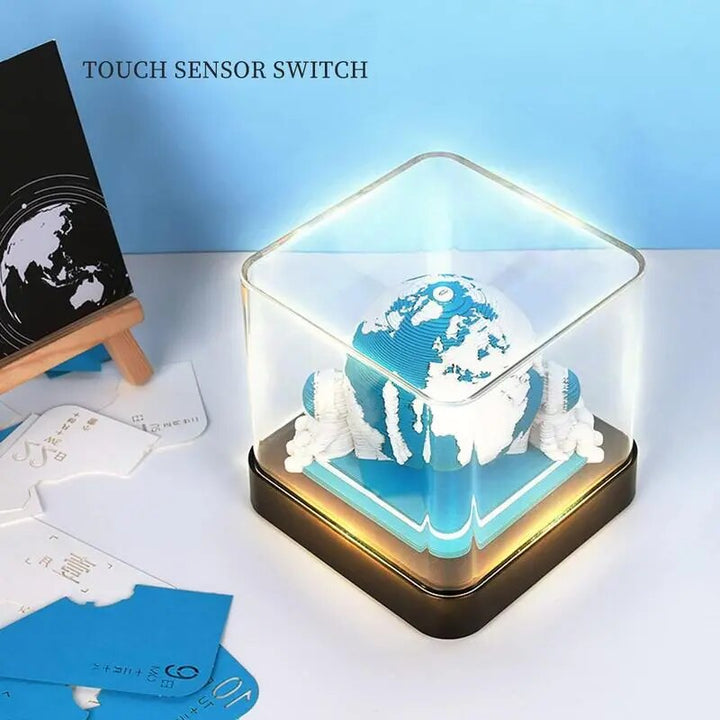 3D Earth Wanderer Kalender Memo Pad | Luvikno