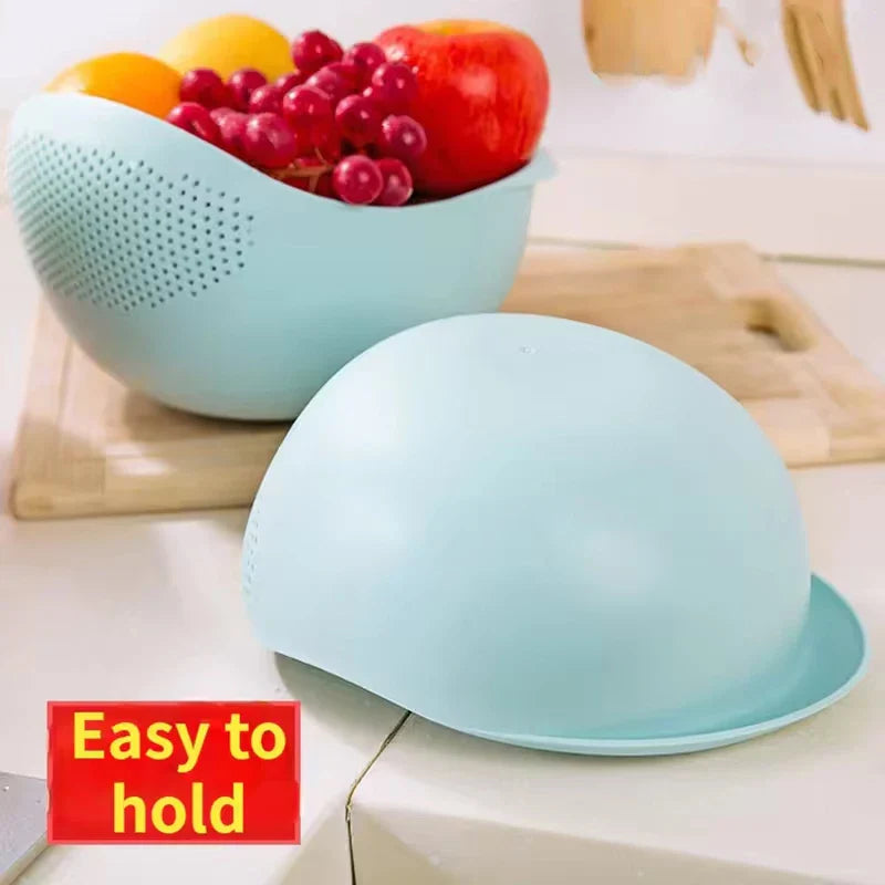 Luvikno | KlarSieb Multifunctional Strainer | Travel Strainer & Draining Basket | For Fruits, Vegetables & Rice | Ergonomisk Design