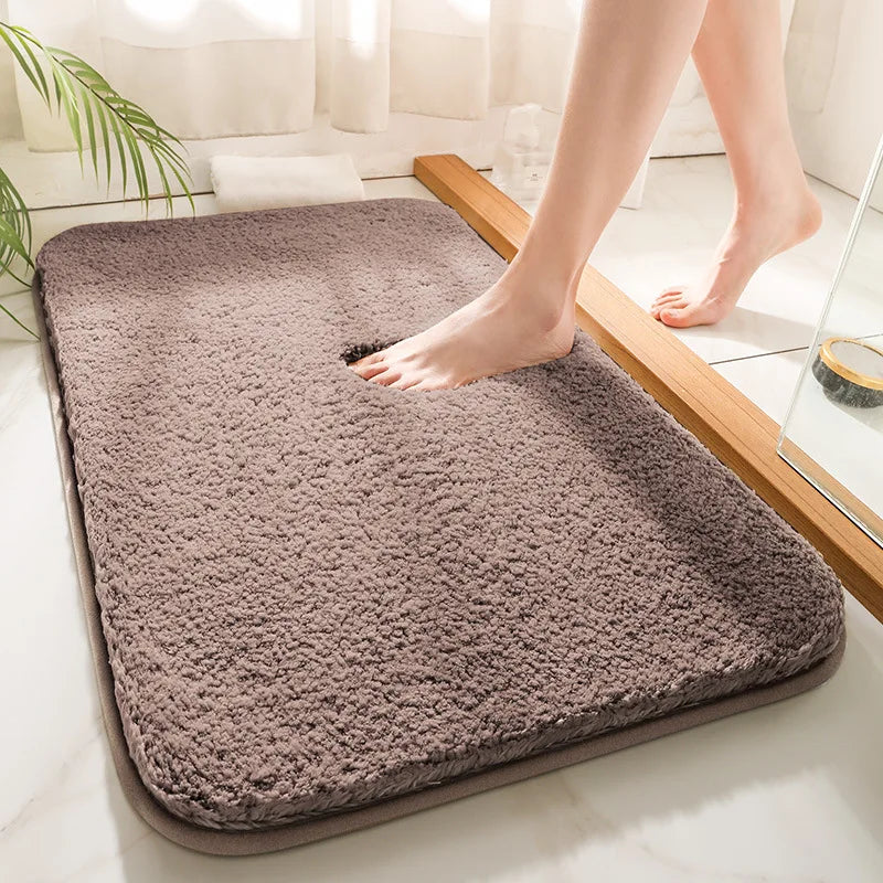 SoftStep Luxe Badmatte – Ekstra Tyk Mikrofiber Mat med Antiskli og Høy Absorpsjon | Luvikno