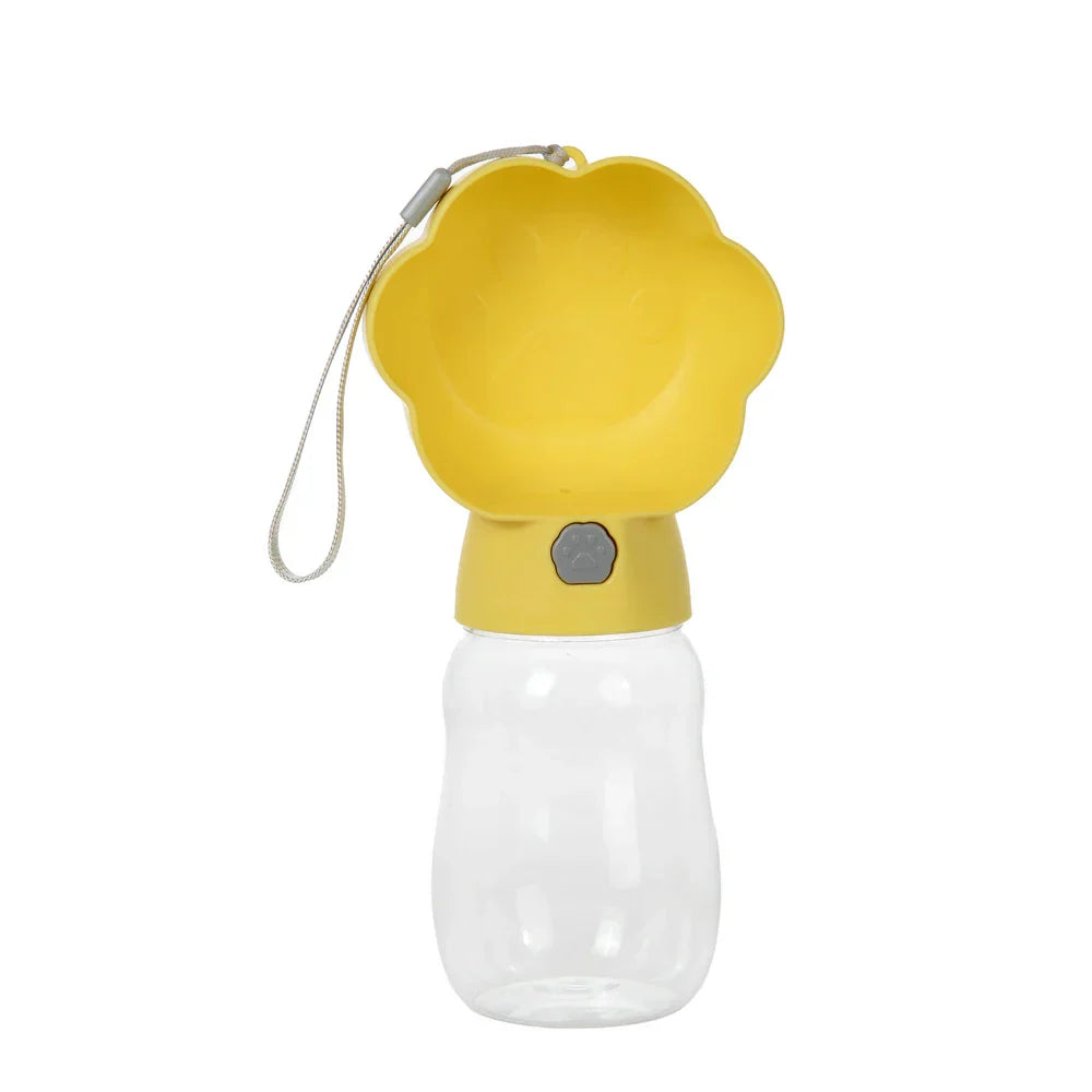 Luvikno | Droppa DuoBottle Drikkeflaske | 2-i-1 Vann- & Matdispenser for Hunder & Katter | Lekkesikker & Bærbar | 380 ml / 530 ml
