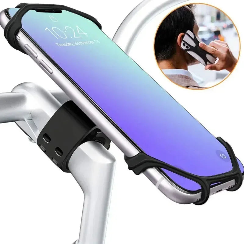 Luvikno | Velogrip 360 | Smartphone holder sykkel & motorsykkel | 360° roterbar | Universell & støtsikker laget av silikon