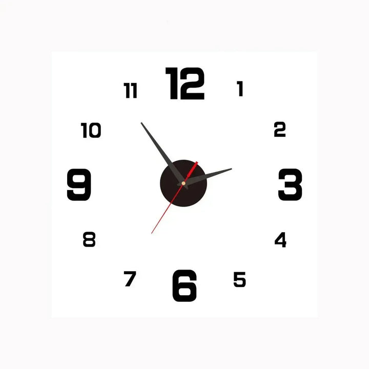 SilentTime - Digital veggklokke i klassisk stil - 8 tommers Luvikno
