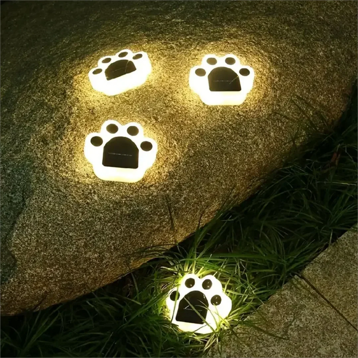 Glødende Paw LED Solbane Utendørs Lys | Luvikno