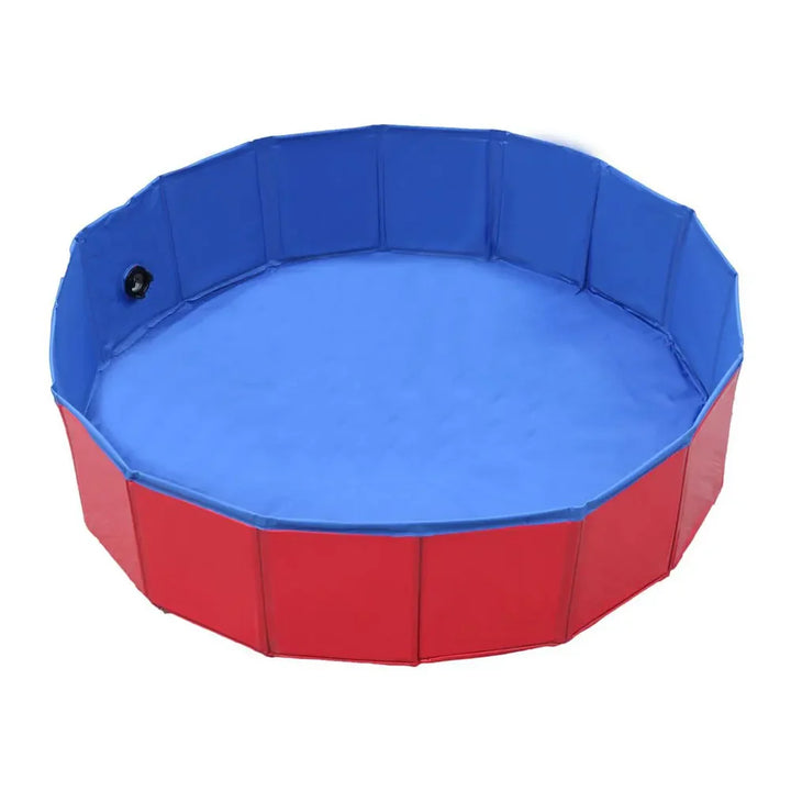 Sammenleggbar PVC hundepool med dreneringsventil Luvikno